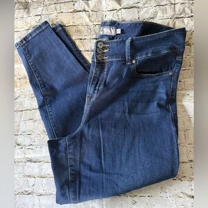Torrid Women's Plus Feel The Fit Jegging Dark Blue Denim Jeans Size 20S
